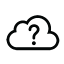 Weather image with question mark in the middle